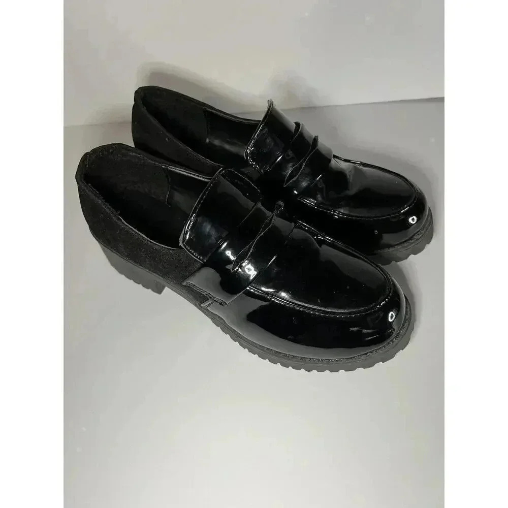 Japanese School Uniform Chunky Heel Student Shoes Maid Lolita Cosplay Preppy Hot - Picture 3 of 6